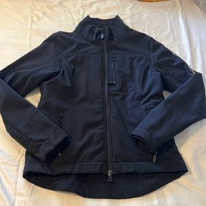 Black womens cinch jacket
